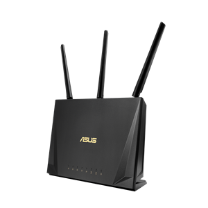 Thumbnail for the ASUS RT-AC85P router with Gigabit WiFi, 4 N/A ETH-ports and
                                         0 USB-ports