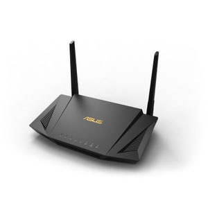 Thumbnail for the ASUS RT-AX56U v2 router with Gigabit WiFi, 4 N/A ETH-ports and
                                         0 USB-ports