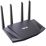 The ASUS RT-AX58U router with Gigabit WiFi, 4 N/A ETH-ports and
                                                 0 USB-ports