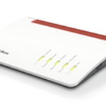 The AVM FRITZ!Box 7590 router with Gigabit WiFi, 4 N/A ETH-ports and
                                                 0 USB-ports