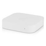 The Apple AirPort Express Base Station A1392 (MC414LL/A) router with 300mbps WiFi, 1 100mbps ETH-ports and
                                                 0 USB-ports