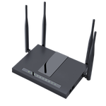 The Flyingvoice FWR9502 router with Gigabit WiFi, 4 N/A ETH-ports and
                                                 0 USB-ports