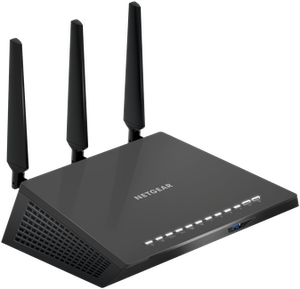 Thumbnail for the Netgear R7450 router with Gigabit WiFi, 4 N/A ETH-ports and
                                         0 USB-ports