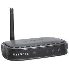 Thumbnail for the Netgear WGE111 router with 54mbps WiFi, 1 100mbps ETH-ports and
                                         0 USB-ports