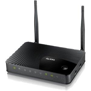 Thumbnail for the ZyXEL NBG4615 v1 router with 300mbps WiFi, 4 N/A ETH-ports and
                                         0 USB-ports