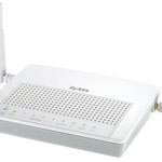 The ZyXEL P-661HNU-F3 router with 300mbps WiFi, 4 100mbps ETH-ports and
                                                 0 USB-ports