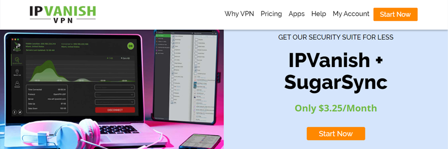 IPVanish Main Page